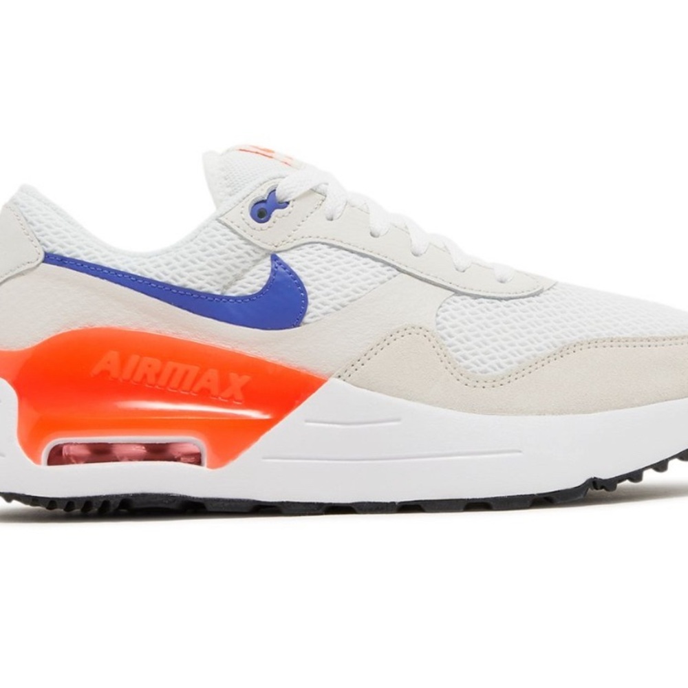 Nike Air Max SYSTM Retro 80s Sneakers White Royal Blue Crimson Red Chunky
